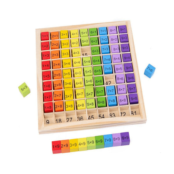 Montessori Educational Wooden Math Toys For Kids Children Baby, 99 Multiplication Table Math Arithmetic Teaching Aids,Christmas Gift,Halloween Gift chinaatoday