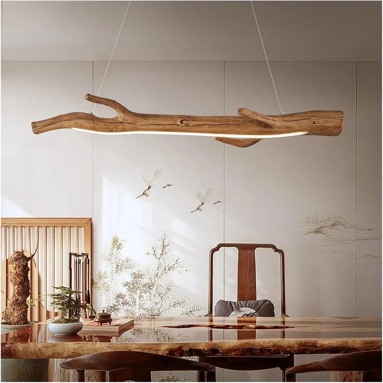 Zen Tea  Wood Truck Room Chandelier