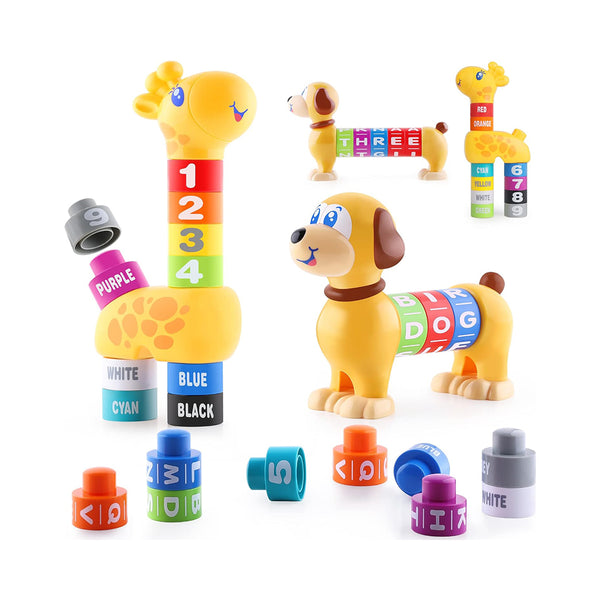 iPlay iLearn Baby Stacking  Building Blocks Set Educational Gift for Toddlers chinaatoday