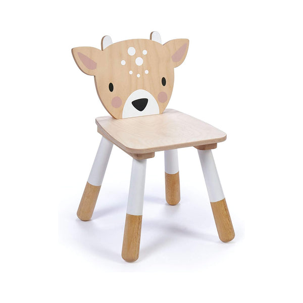 Tender Leaf Toys - Forest Table and Chairs Collections - Adorable Kids Size Art Play Game Table and Chairs - Made with Premium Materials and Craftsmanship for Children 3+ (Forest Deer Chair) chinaatoday