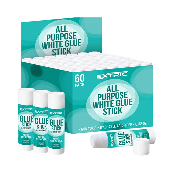 Glue Sticks 0.32 Ounce – 60 Count Glue Sticks for Kids, all purpose White Glue Sticks, Washable Glue Sticks Bulk – Kids Glue for School and Home Use chinaatoday