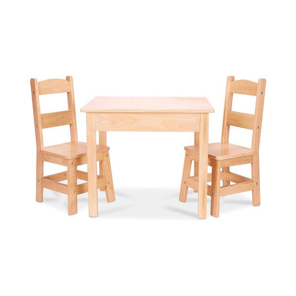 Melissa  Doug Wood Table and Chair Set for Playroom chinaatoday