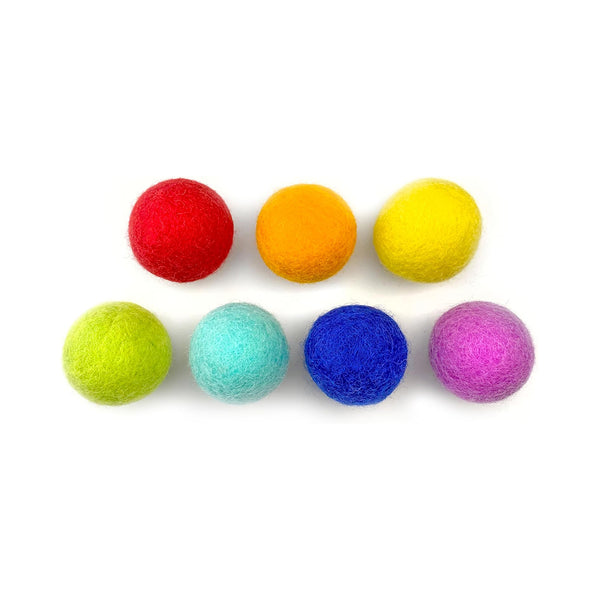 Rainbow Felt Balls Montessori Wool Pom Poms for Crafts and More chinaatoday