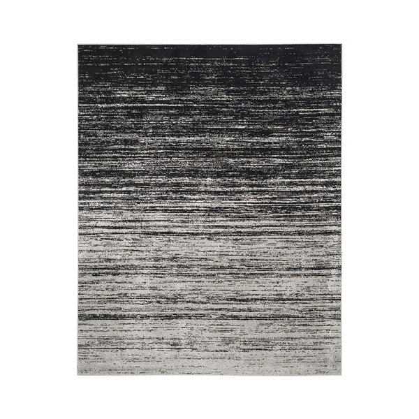 SAFAVIEH Adirondack Collection Area Rug - 8' x 10', Silver & Black, Modern Ombre Design, Non-Shedding & Easy Care, Ideal for High Traffic Areas in Living Room, Bedroom (ADR113A) chinaatoday