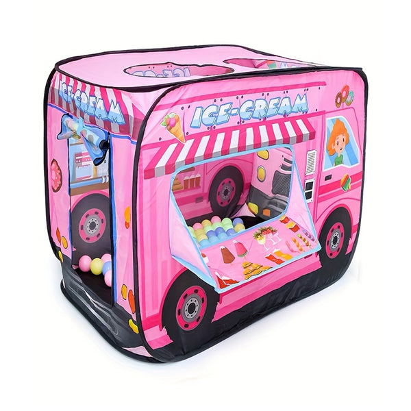 Ice Cream Car Fire Truck Police Car Princess Castle Children's Tent Character Cartoon Game House Play House Small Car Ocean Ball Pool Home Sleeping Divided Bed Artifact Small Tent Indoor Toy chinaatoday