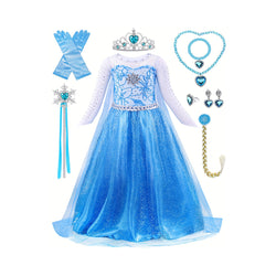 Girl's Princess Dress With Accessories Set, Multiple Choices, Fairy Tale Character Cosplay Costume, Kids Clothes For Halloween Holiday Party Prom Birthday Performance, As Gift chinaatoday