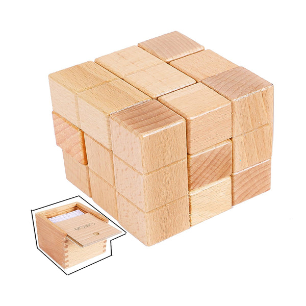Large Wooden Soma Cube Puzzle Engaging Brain Teaser for All Ages chinaatoday