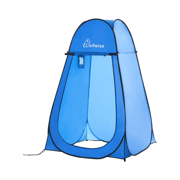 WolfWise Portable Privacy Shower Tent  Spacious  Blue chinaatoday