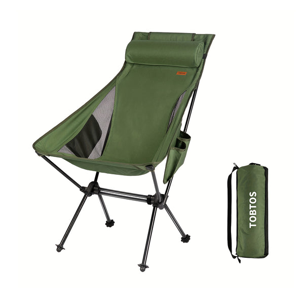 Lightweight High Back Camping Chair With Carry Bag - Perfect For Outdoor Activities, Hiking, Picnics, And Backpacking chinaatoday