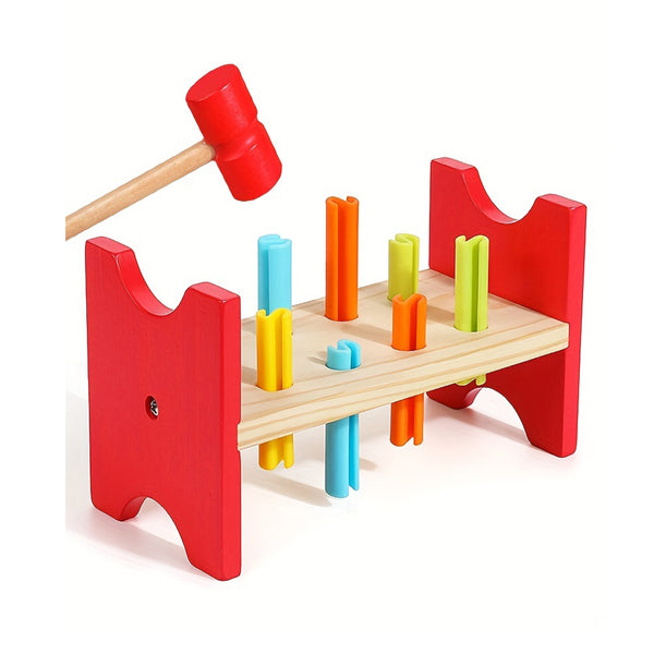 Montessori Wooden Hammering Toy - Develop Fine Motor Skills & Educational Fun for Toddlers! chinaatoday