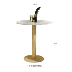 Nordic reception and negotiation table and chair combination sales office reception leisure table office milk tea shop balcony small round table BEJUSTSIMPLE