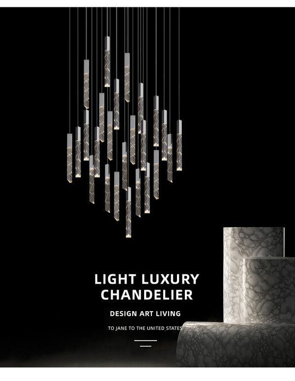 NOBLIX Stair Chandelier Crystal Light