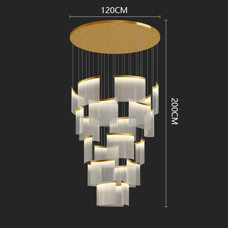 Villa Duplex Large Chandelier