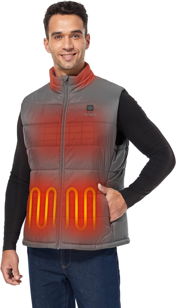 Winter rechargeable Men'S  Heated Vest with Battery Pack
