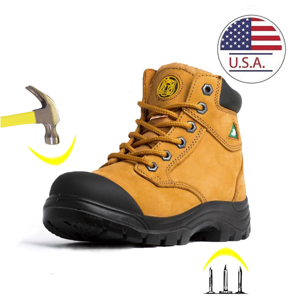 Super Safety CSA Women'S Steel Toe Leather Work Safety Boots 