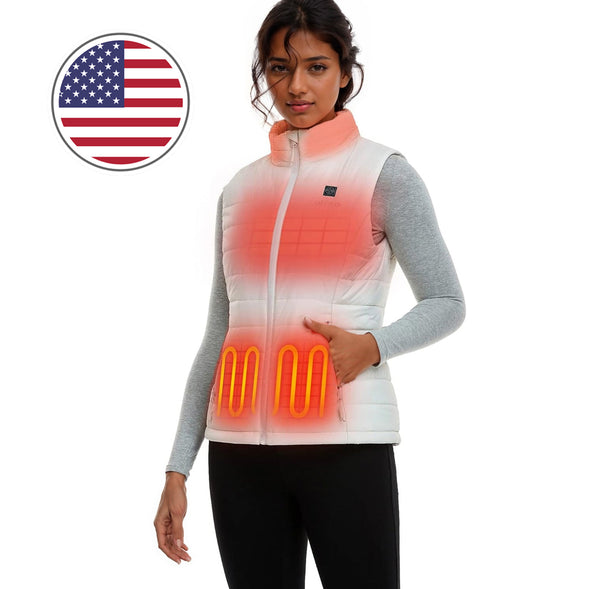 Women'S Lightweight Heated Vest with Battery Pack