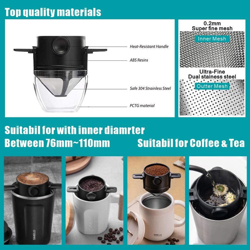 Extra Fine Coffee Filter Cup 380 ml - BEJUSTSIMPLE
