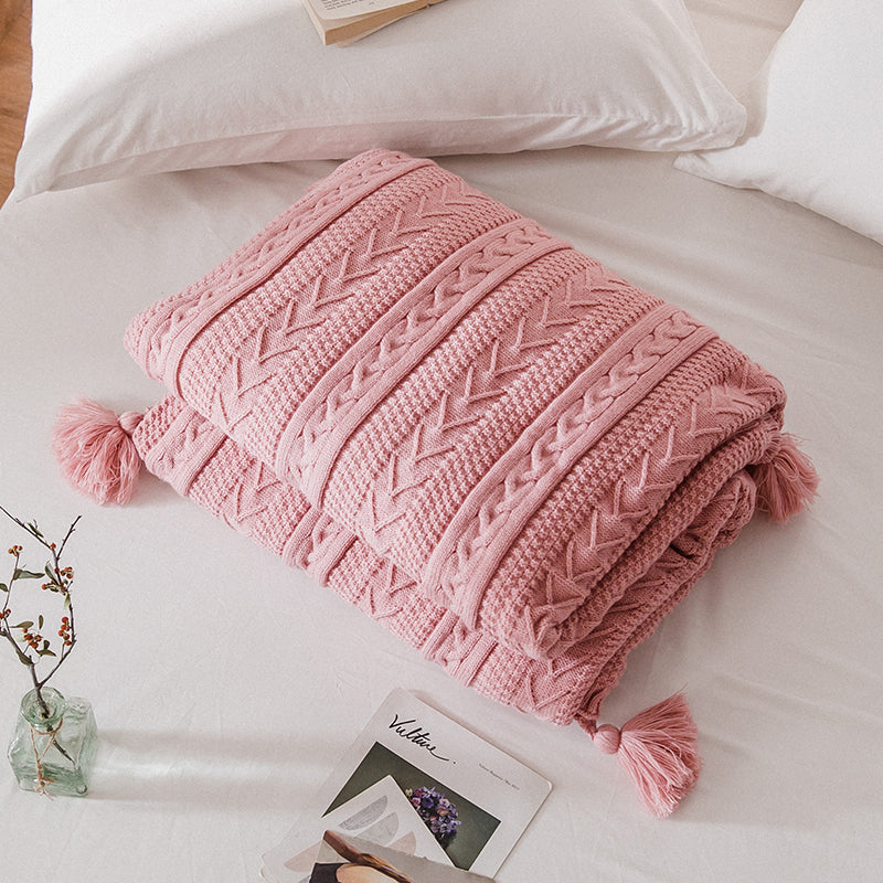 Sofa blanket winter Nordic coral fleece blanket - BEJUSTSIMPLE

