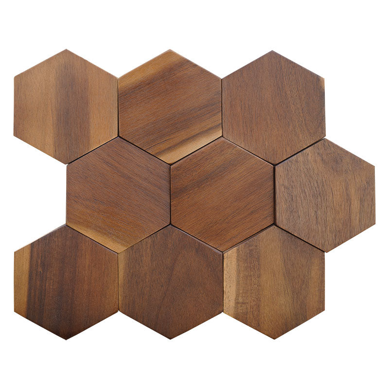 Natural Wood Mosaic Wall Panels - BEJUSTSIMPLE