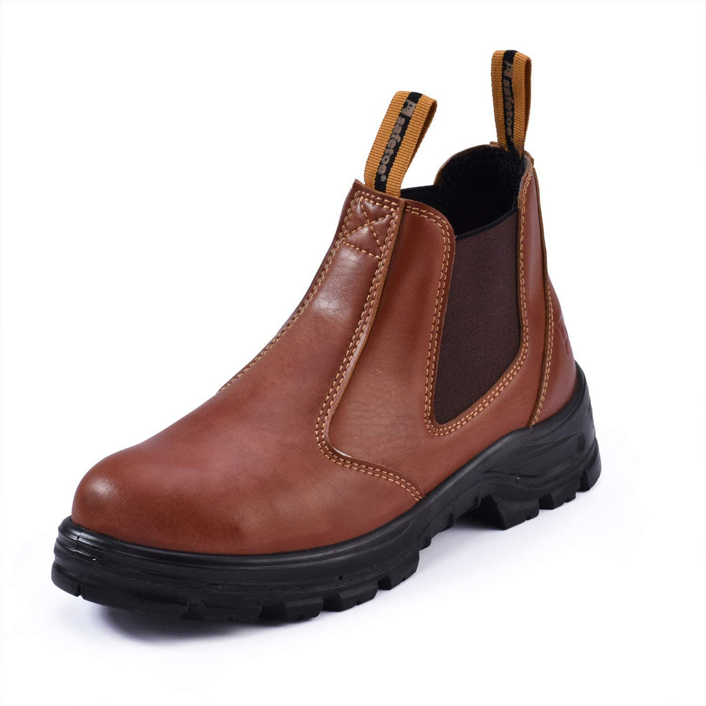   Invincible Durable Steel Toe  Cow leather Work Unisex Boots  - Waterproof and Safety-Enhanced
