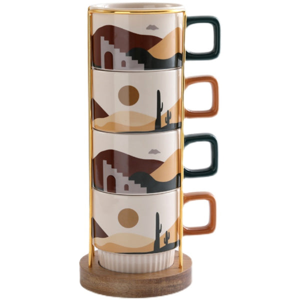 Nordic style coffee cup set high temperature resistance mug - BEJUSTSIMPLE