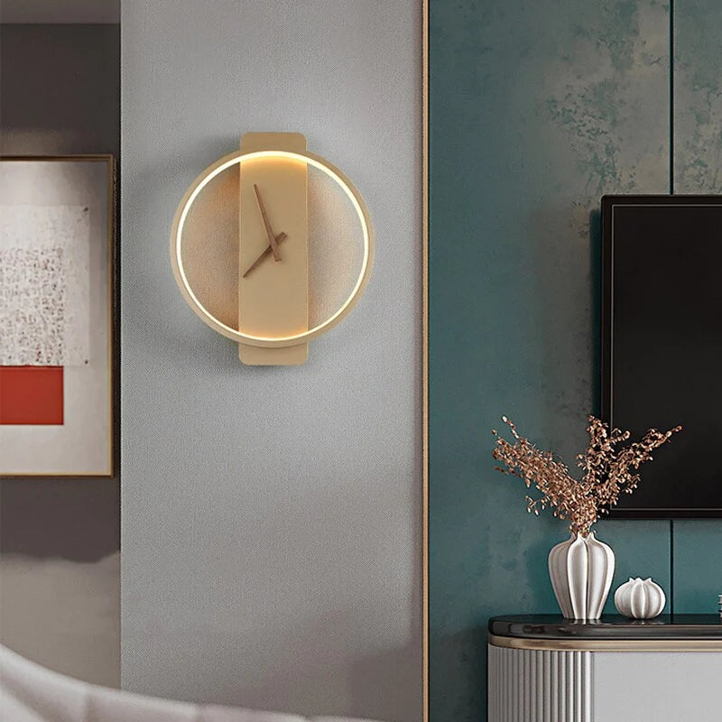 Sconce Wall Lamps Lights Clock - BEJUSTSIMPLE