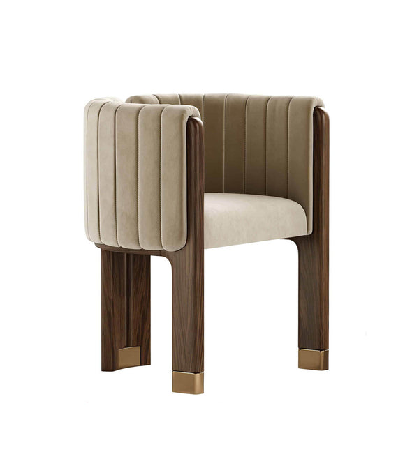 Monaco Tufted Velvet Arm Chair - BEJUSTSIMPLE
