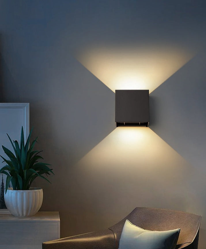 Minimal Cube Outdoor LED Wall Lamp - BEJUSTSIMPLE