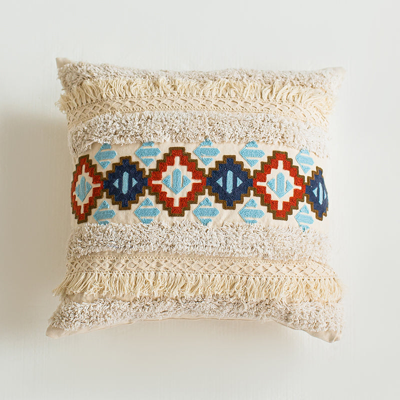 Moroccan ethnic style tufted pillowcase living room sofa cushion - BEJUSTSIMPLE