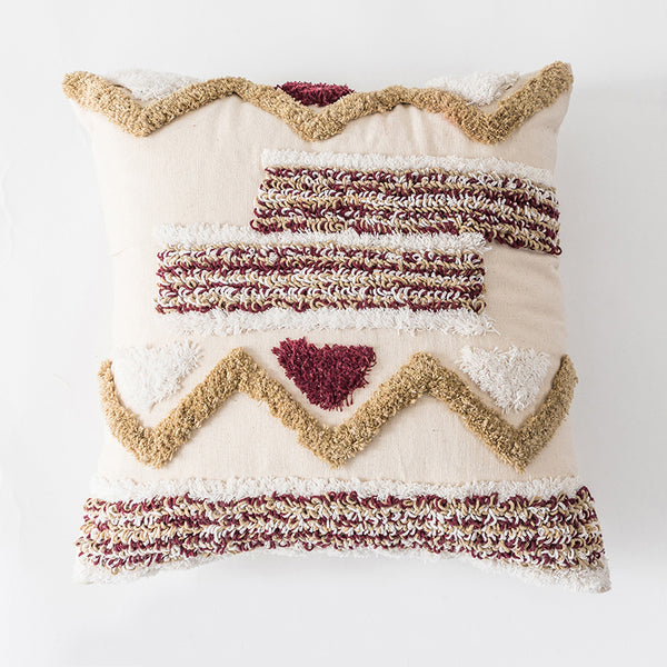 Moroccan jebbala ethnic style tufted pillow living room sofa cushion - BEJUSTSIMPLE