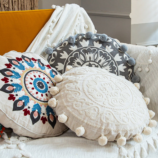 Moroccan Style Hand-embroidered Pillow Case - BEJUSTSIMPLE