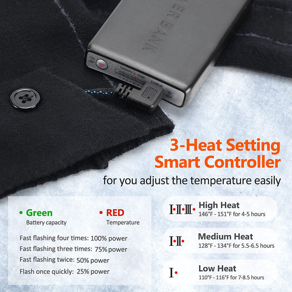 Rechargeable Heated Socks with APP Control  Included Battery -  Hunting, Fishing, Skiing