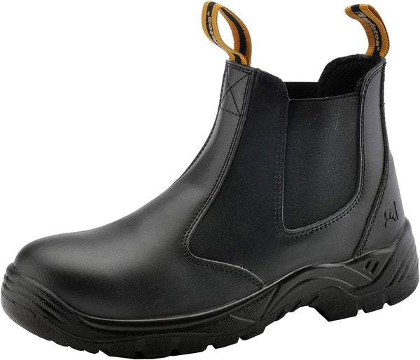   Invincible Durable Steel Toe  Cow leather Work Unisex Boots  - Waterproof and Safety-Enhanced