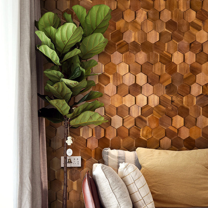 Natural Wood Mosaic Wall Panels - BEJUSTSIMPLE