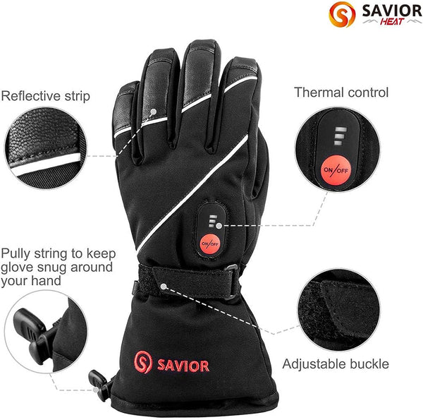Rechargeable Heated Gloves for Men and Women - Ideal for Skiing, Snowboarding, and Cold Weather Activities