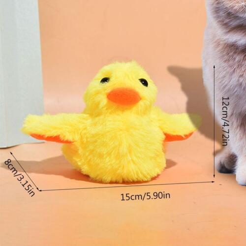 Electric Plush Duck Toy for Kitten - BEJUSTSIMPLE