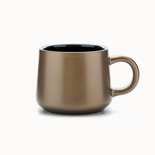 Petty Charcoal Gold Mug  Scrub Cup Ceramic Coffee Cup - BEJUSTSIMPLE