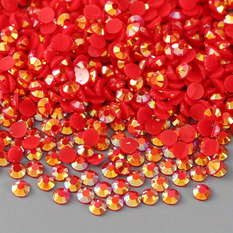 500/1000pcs Jelly Resin Rhinestones Bulk AB Flatback Round Jelly Rhinestones Bedazzling Non Hotfix Crystal Gems For Crafts Clothes Tumblers Face Makeup Manicure 2/3/4mm - Image 14