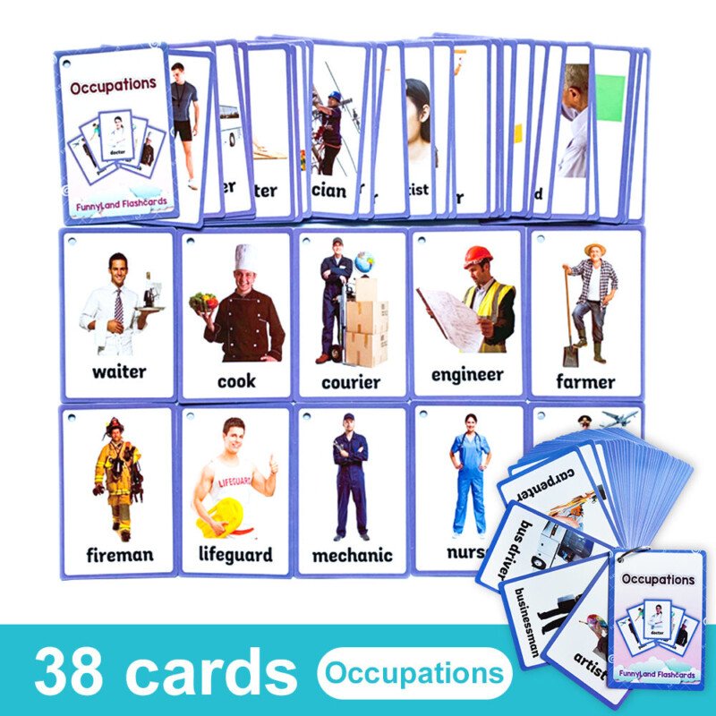 20 Themes Child Learning English Word Cognitive Card Fruit Animal My Body Flash Cards Baby Learning Toy Picture Memorise Games Pocket Card Learning Baby Toys For Children Pre-Kindergarten - Image 22