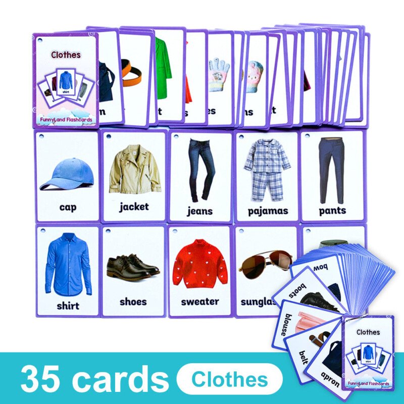 20 Themes Child Learning English Word Cognitive Card Fruit Animal My Body Flash Cards Baby Learning Toy Picture Memorise Games Pocket Card Learning Baby Toys For Children Pre-Kindergarten - Image 26