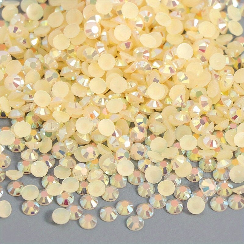 500/1000pcs Jelly Resin Rhinestones Bulk AB Flatback Round Jelly Rhinestones Bedazzling Non Hotfix Crystal Gems For Crafts Clothes Tumblers Face Makeup Manicure 2/3/4mm - Image 12