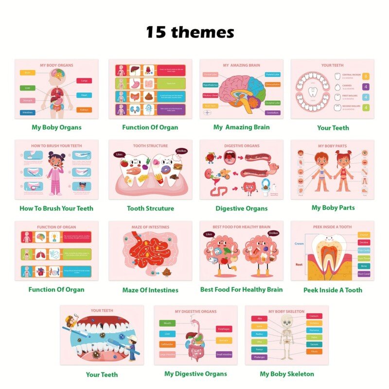 Montessori Human Anatomy Busy Book for Kids - Image 3