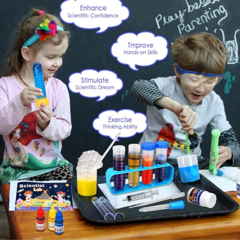 Kids Science Kit STEM Toys-Kids Science Kit, 48 Science Lab Experiment Educational Games, 60+ Science Toys For Kids, Christmas Birthday Gifts For Boys And Girls - Image 6