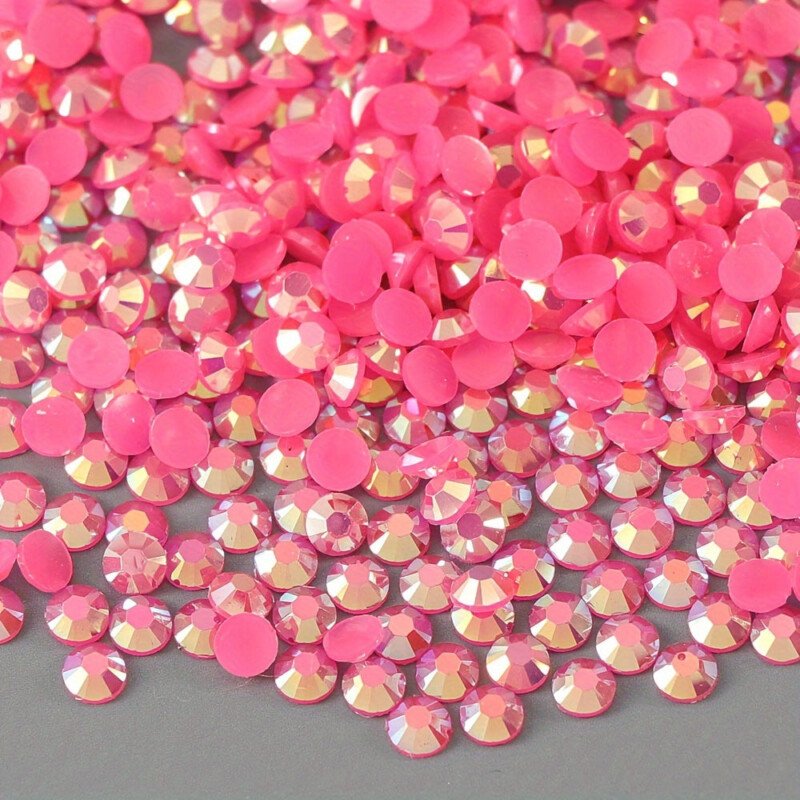 500/1000pcs Jelly Resin Rhinestones Bulk AB Flatback Round Jelly Rhinestones Bedazzling Non Hotfix Crystal Gems For Crafts Clothes Tumblers Face Makeup Manicure 2/3/4mm - Image 13