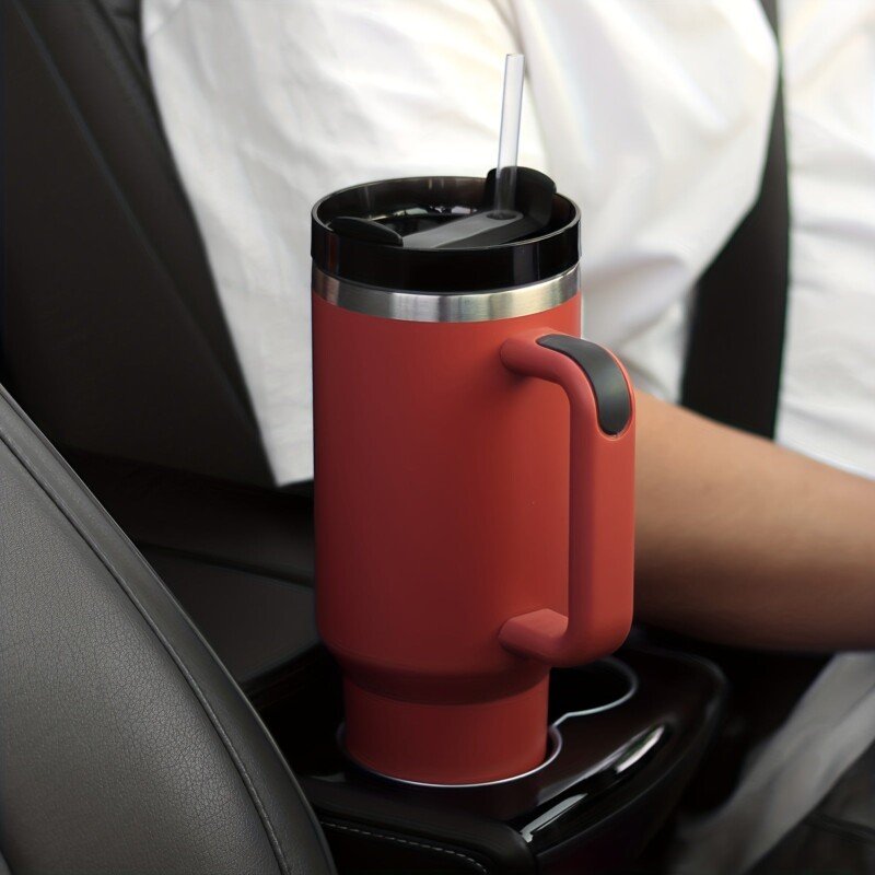 DKP V2 40oz Tumbler, Reusable Vacuum Quencher Tumbler Water Bottle With Straw, Insulated Car Cup, Stainless Steel Large Capacity Vacuum Handy Cup, Portable Double-layer Cup - Image 9