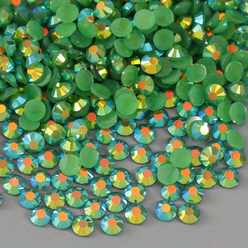 500/1000pcs Jelly Resin Rhinestones Bulk AB Flatback Round Jelly Rhinestones Bedazzling Non Hotfix Crystal Gems For Crafts Clothes Tumblers Face Makeup Manicure 2/3/4mm - Image 21