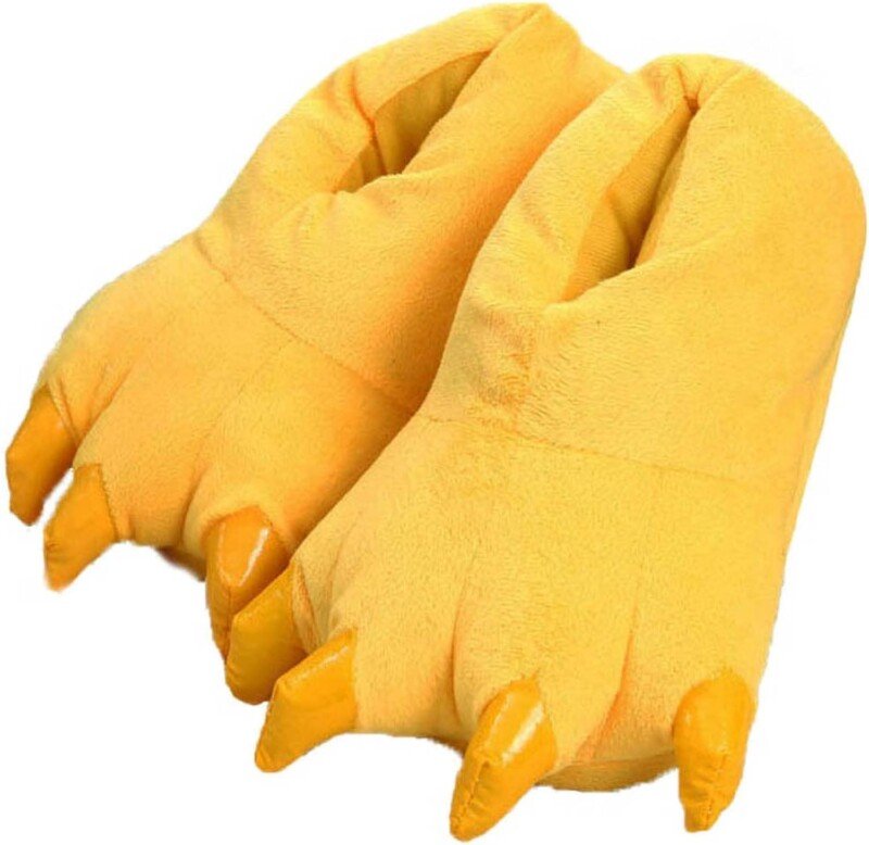 Dinosaur Claw Slippers Winter WarmUnisex Paw Shoes plush Monster Slippers - Image 7