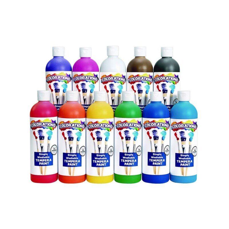 NonToxic Washable Tempera Paint Set Vibrant Colors for Kids - Image 2