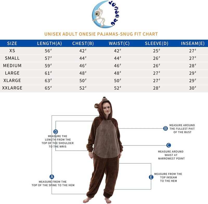 Polar Bear Unisex Adult Onesie Pajamas Cosplay Animal One Piece Halloween Costume Sleepwear - Image 21