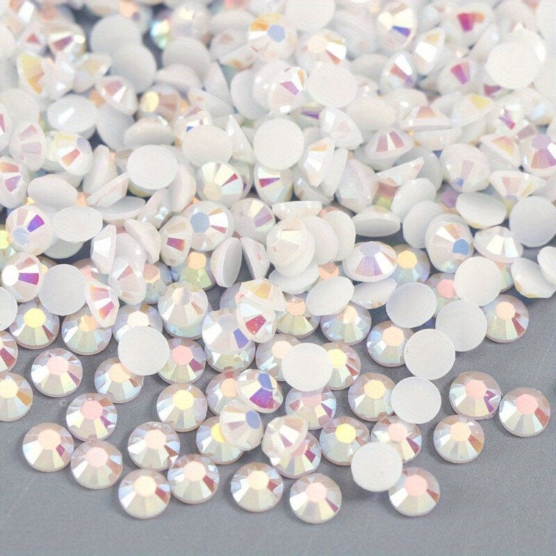 500/1000pcs Jelly Resin Rhinestones Bulk AB Flatback Round Jelly Rhinestones Bedazzling Non Hotfix Crystal Gems For Crafts Clothes Tumblers Face Makeup Manicure 2/3/4mm - Image 18